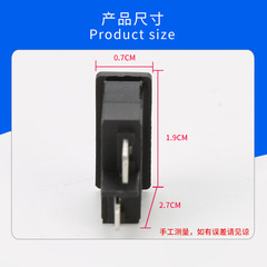 KCD7-101 black and red 2-pole boat switch