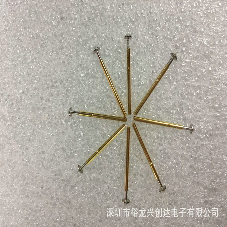 厂家直销P160-E3.0mm圆锥头测试探针  1.37*24.5mmPCB弹簧顶针
