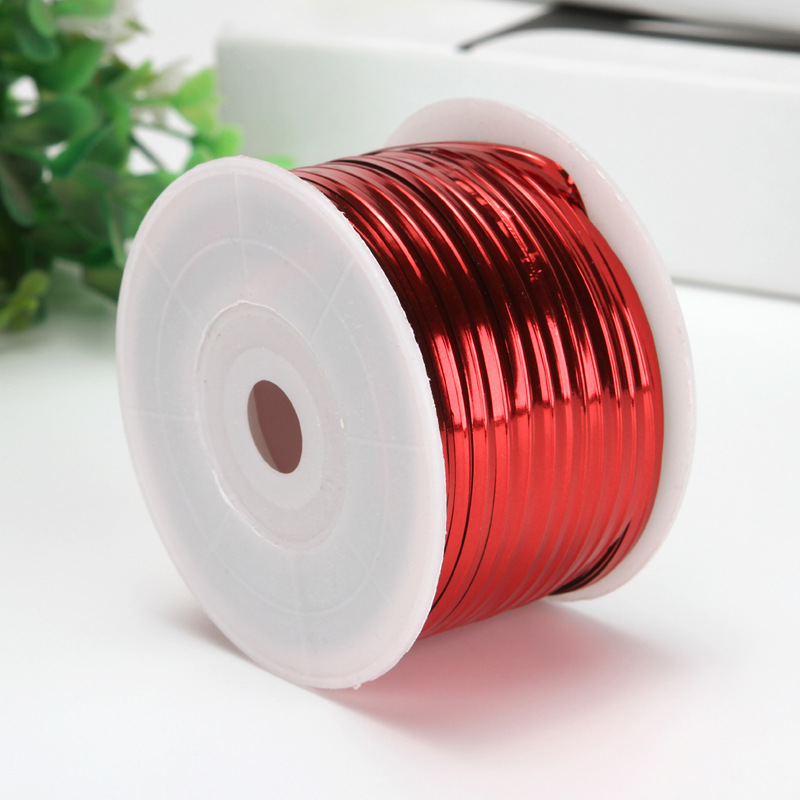 100碼鐵絲金銀彩色紮絲 紮帶紮線 糖果食品禮品包裝封口紮繩