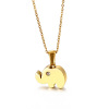 Cute necklace stainless steel, chain for key bag , suitable for import, European style, simple and elegant design, wholesale