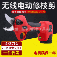 興立鋰電池電動修枝剪 無線充電式園林粗果樹枝剪刀 園藝花枝剪刀