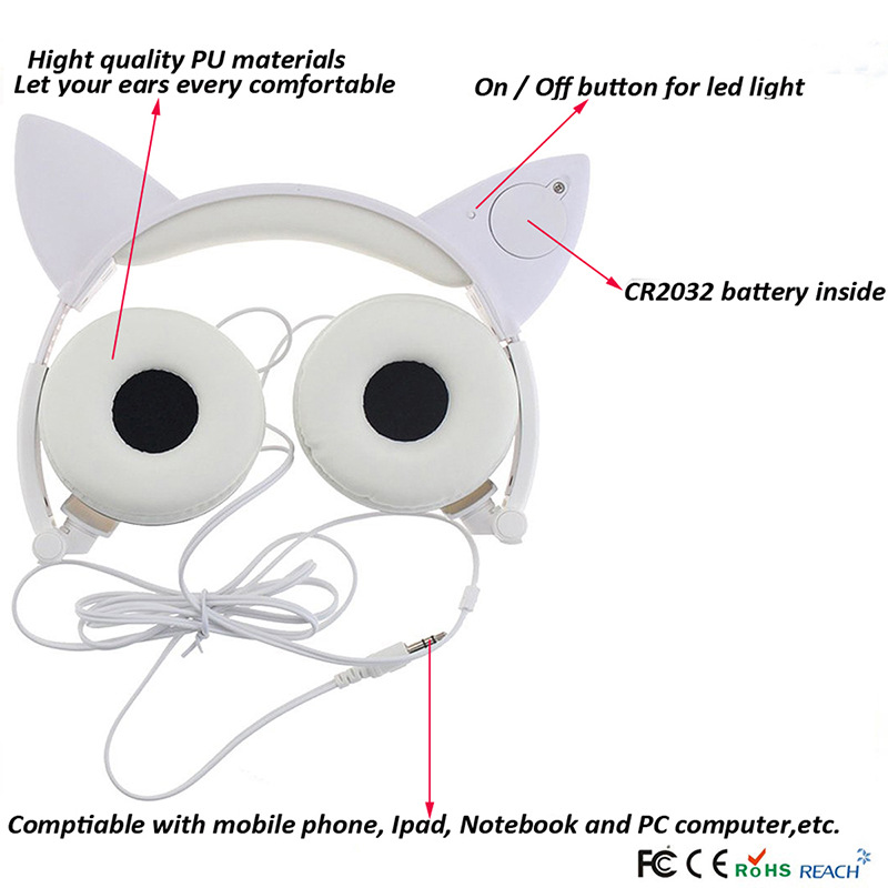 Casque Lumineux oreilles de chat - Ref 3431099 Image 36