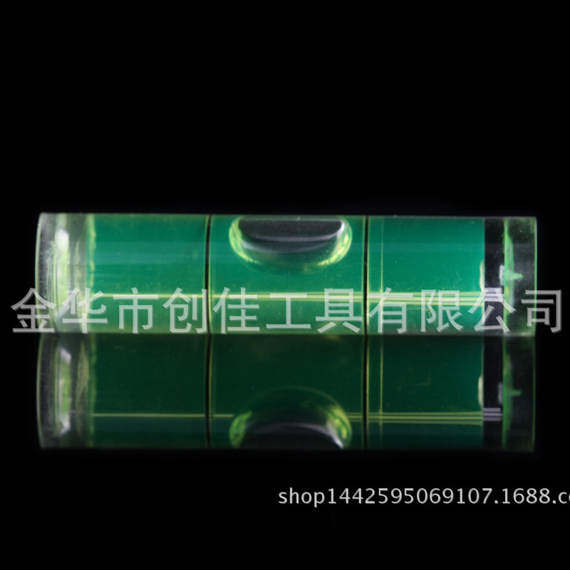 厂家批量供应直径9.5X28mm有机玻璃圆柱水准泡 水平泡 水平仪