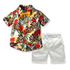 Children's set, multicoloured summer cardigan, shirt, shorts, 2019, with short sleeve, flowered