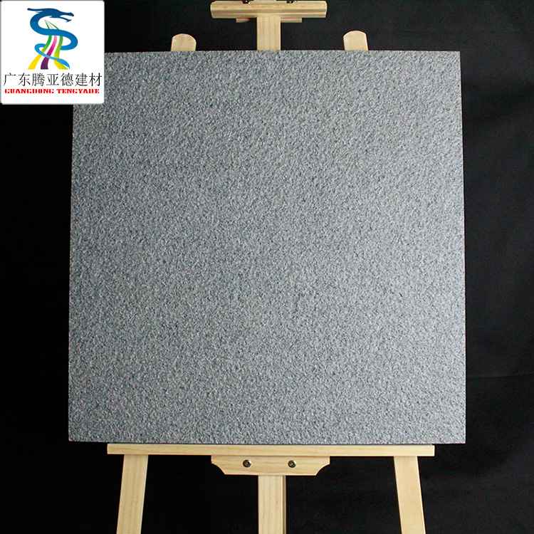 600*600戶外庭院2公分石英磚 黃麻石芝麻黑厚板地磚外牆幹挂瓷磚