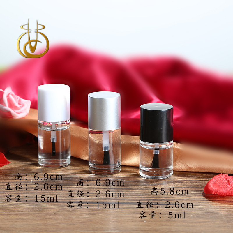 徐州厂家5ml10ml15ml指甲油瓶透明指甲油玻璃瓶量大从优