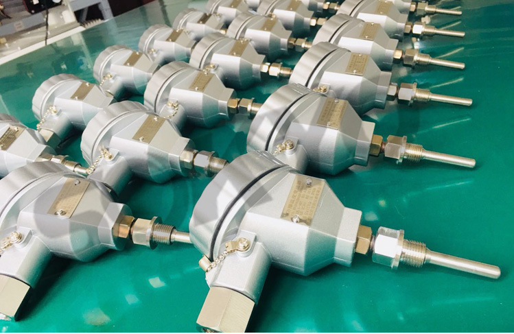 一体化铠装温度变送器支探头隔爆本安防爆温度M20*1.5传感器PT100