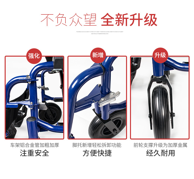 Xinkangda Electric Wheelchair Xkd110A New Foldableing Lightweight Aluminum Alloy Smart Scooter for the Elderly and Disabled
