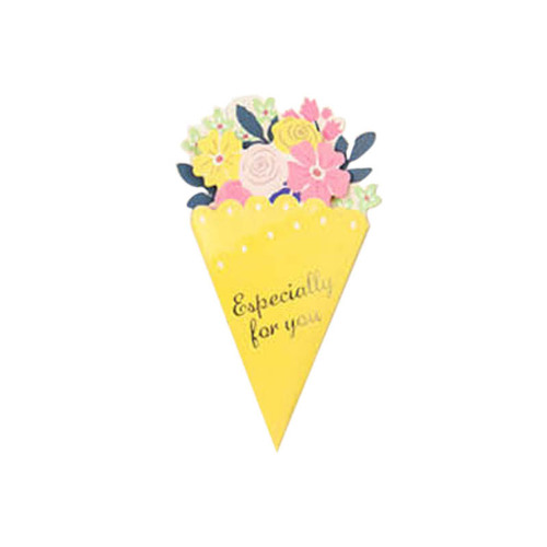 Mother's Day Bouquet Blessing Card LK05 Flower Shape Birthday Gift Three-dimensional Creative Card Blessing Greeting Card Wholesale