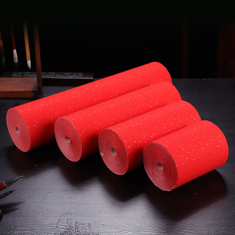 Wan Nian Hong Spring Festival Couplets Paper Handwritten Seven-character Nine-character Eleven-character Clay Tile Red Paper Couplets Scroll Wedding