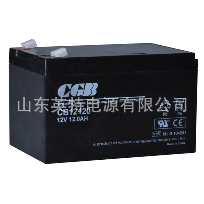 武汉长光蓄电池12V12AH CGB蓄电池CB12120应急灯 路灯蓄电池