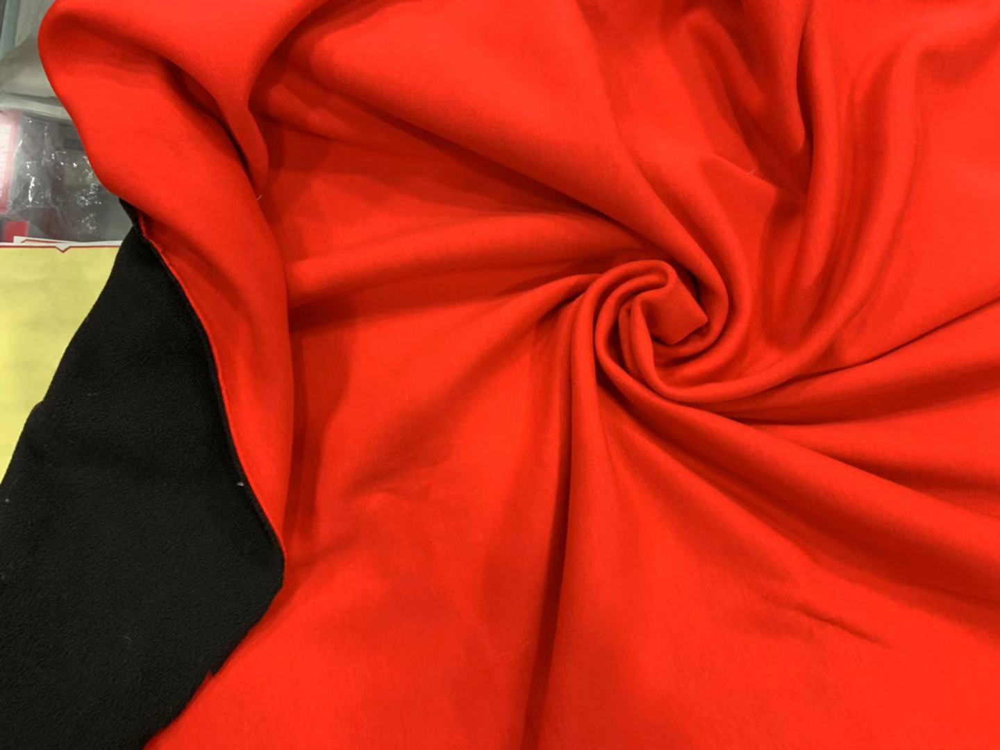 厂家直销144F摇粒绒复合汗布.四面弹.衣服里布冲锋衣面料复合面料