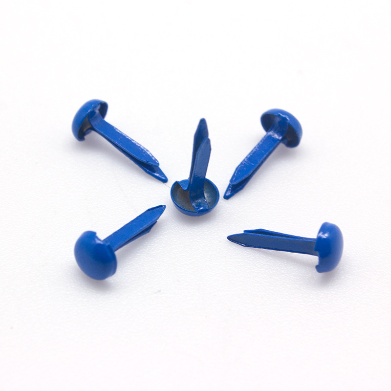 厂家直销4.5*10.5金属两脚钉圆形彩色两双儿童手工材料钮扣