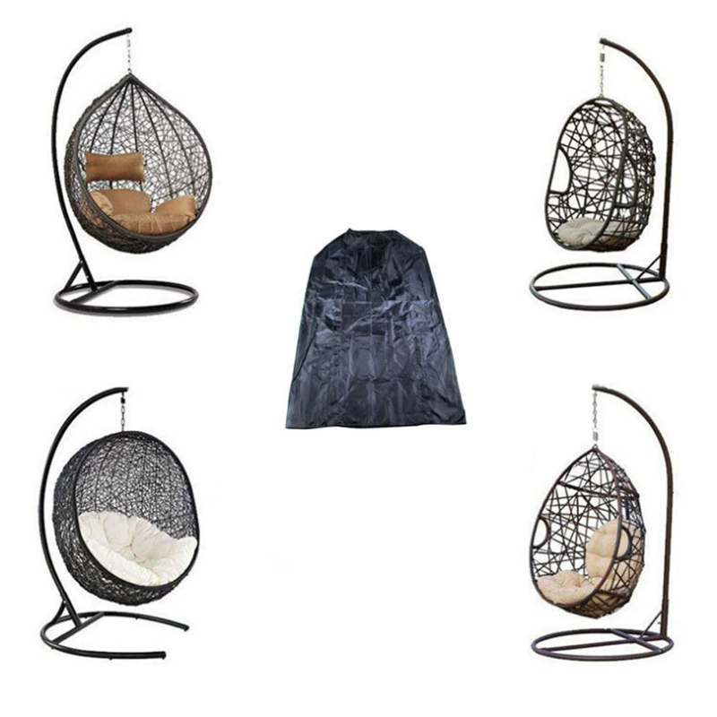 Трансграничные продукты, уличные качели, подвесной стул, яичная скорлупа, пылезащитный чехол 210D, черный чехол для качелей из ротанга