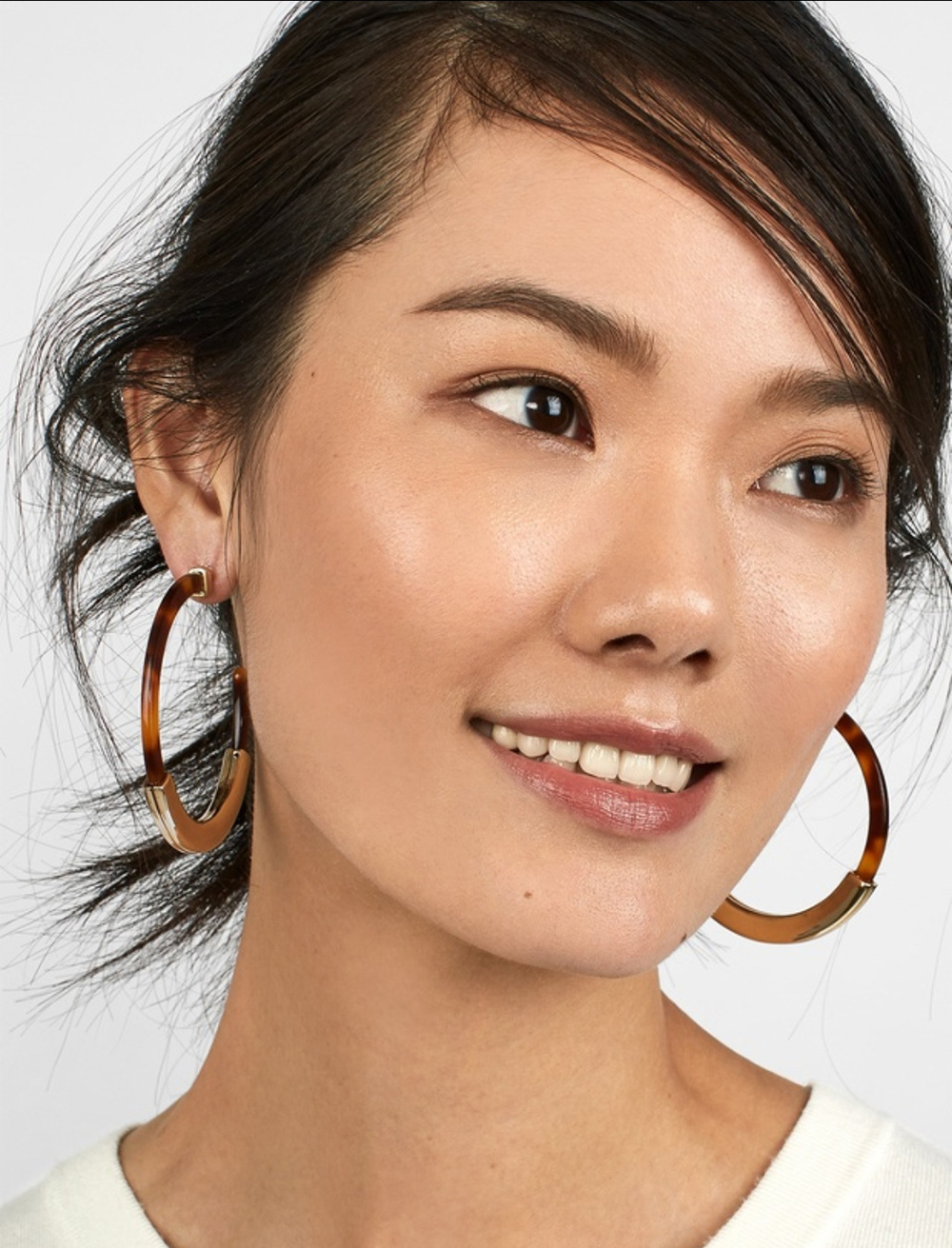 Fashion C-shaped Alloy Acrylic Earrings display picture 5