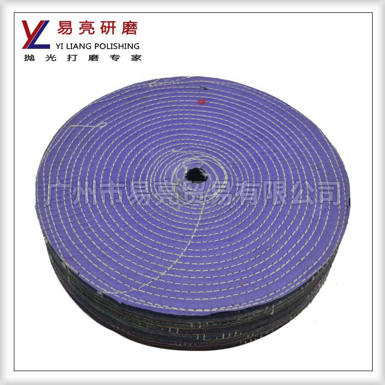 YL厂家车线布轮抛光轮杂布压轮麻片抛光布轮金属不锈钢抛光杂布轮