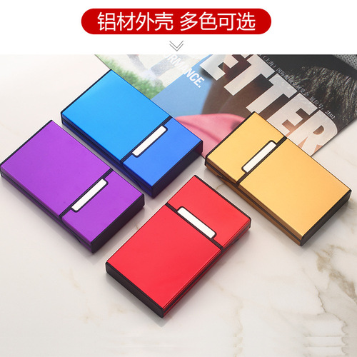 Wholesale twenty thin cigarettes extended cigarette box flip top ladies cigarette box 5.5 hard box company logo wrapped aluminum cigarette box