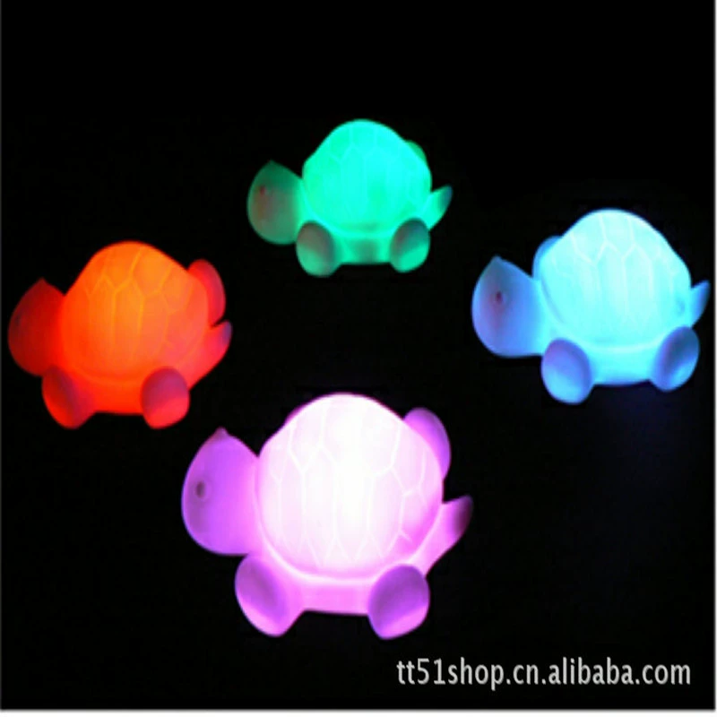Светящийся ночной свет с цветной сменой, LED-батарейка, assorted милые фигуры, 6–8 см, AG10 x3
