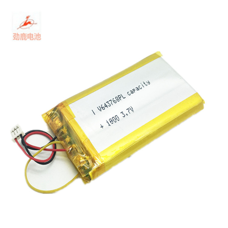 643768聚合物锂电池1800mAh 3.7V充放电保护  劲鹿
