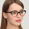Retro fashionable glasses, cat's eye, European style