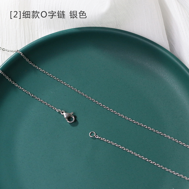 Simple Style Geometric Titanium Steel Necklace display picture 15