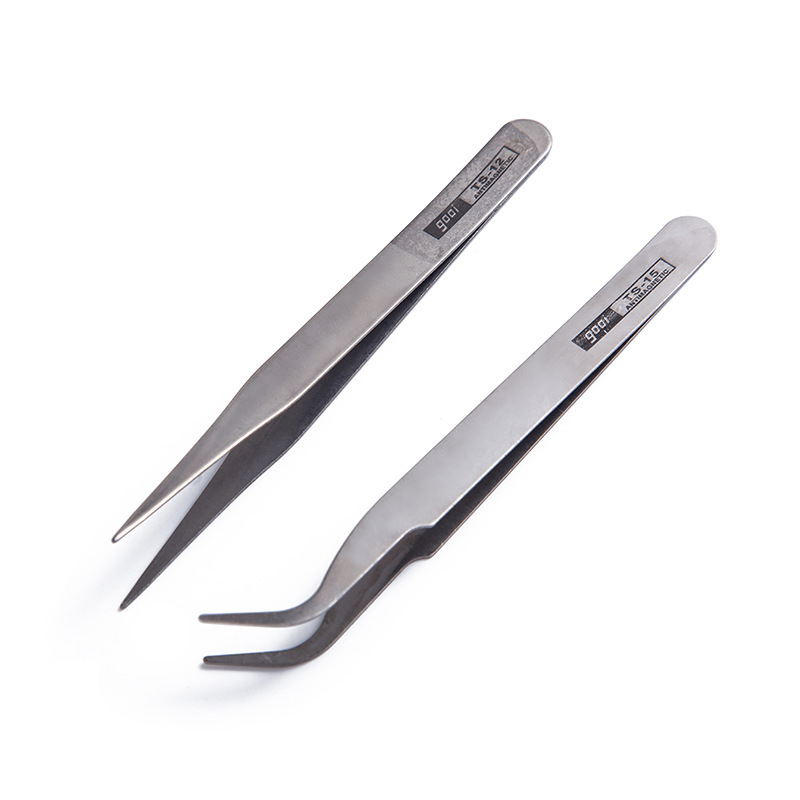 不锈钢加厚小镊子尖头镊子缝纫机弯头直头家用夹线头工具厂家