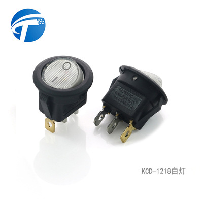巨团电子专业生产翘板KAC-1218带灯2档3脚儿童玩具电动d3船型开关