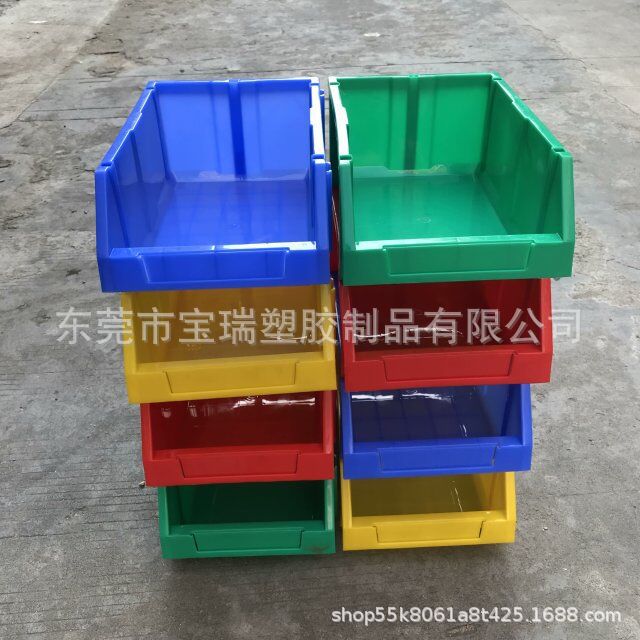 供应汕头 塑料组合式零件盒物料盒 组立元件盒斜口零件盒 螺丝盒