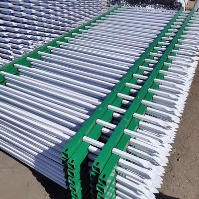 【现货批发】场地围护用锌钢护栏 小区防爬带尖隔离防护围挡栏杆