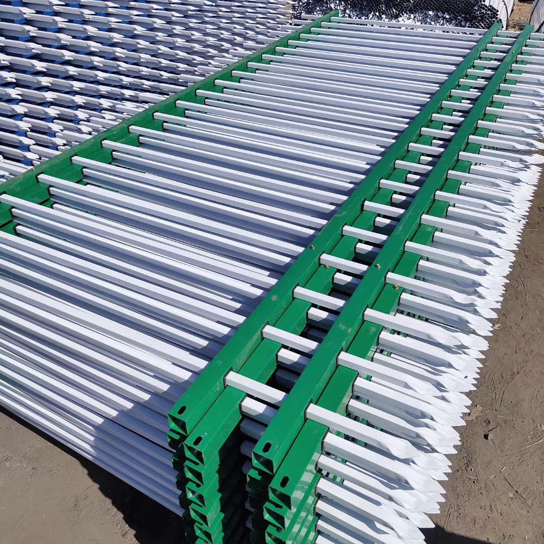 【现货批发】场地围护用锌钢护栏 小区防爬带尖隔离防护围挡栏杆