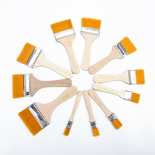Factory direct supply of No. 1-12 nylon bristled oil painting brushes, nylon bristled brushes, acrylic brushes, various specifications of brushes