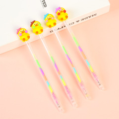 Cartoon Little Yellow Duck Pastel Pen Cute Color Gel Pen Creative DIY High Gloss Pastel Pen Highlighter Pen Wholesale