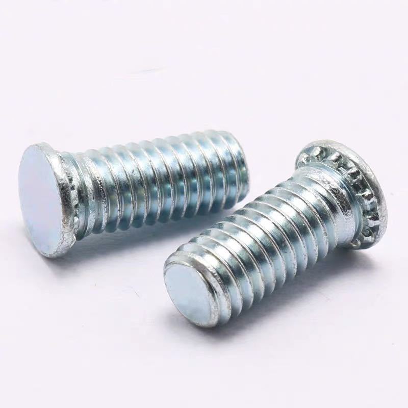 FH碳钢蓝锌压铆螺钉 铁镀环保蓝锌机箱压铆螺丝  钣金压铆螺栓