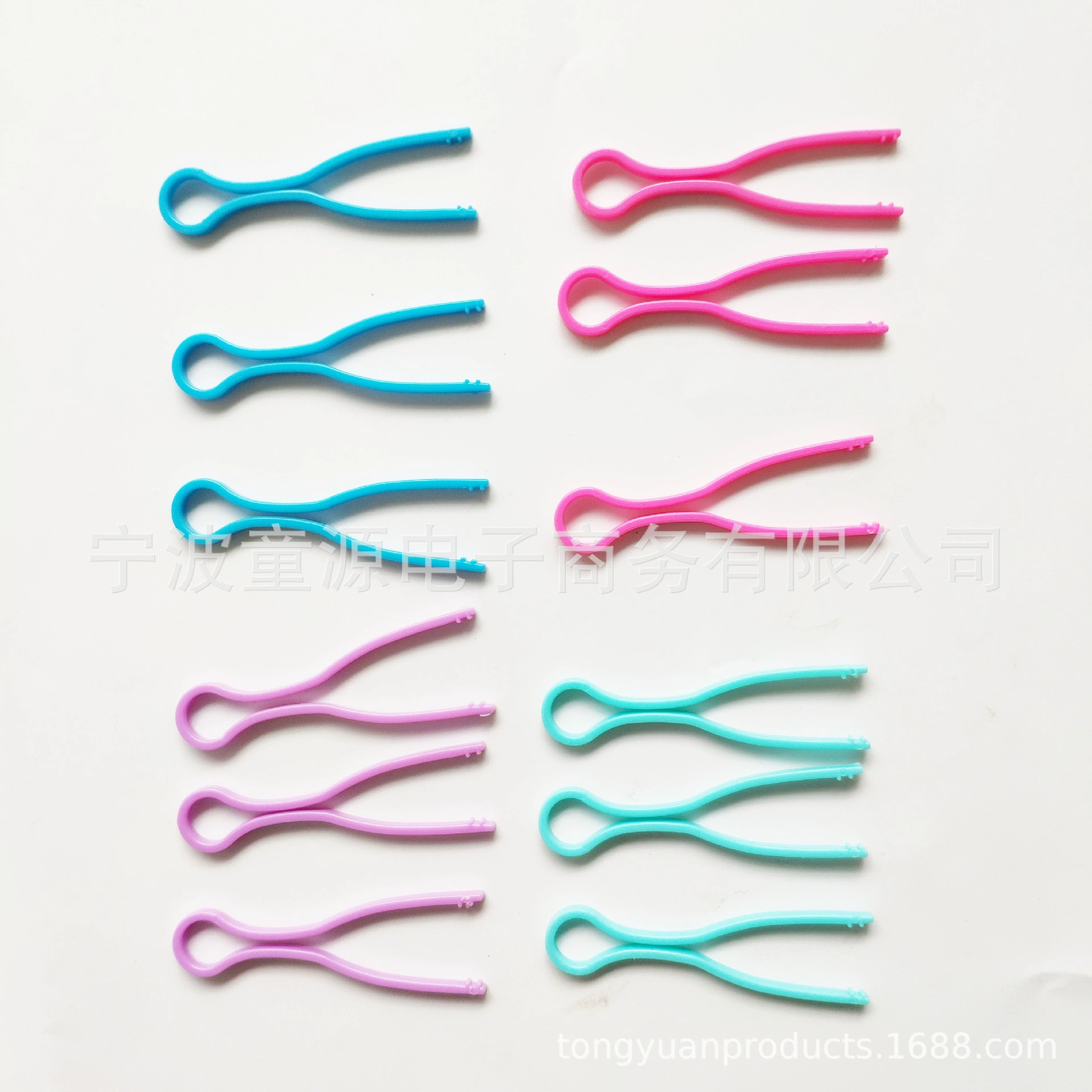 Поставка Amazon высокое качество пластиковых бобины зажим провода бобины зажим для предотвращения резьбы с четырех цветов бобины клип