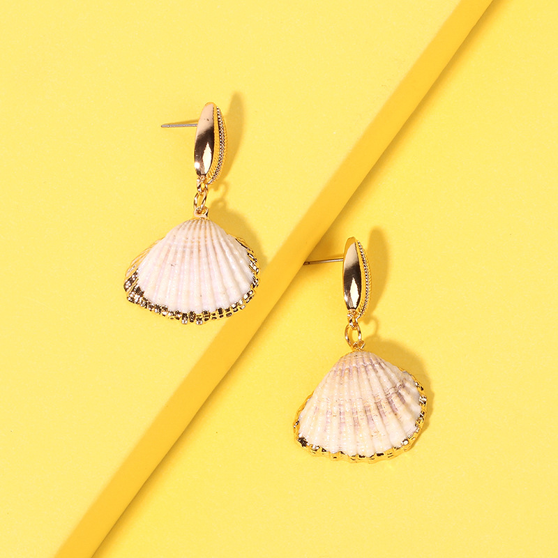 Exaggerated Bohemian Shell Earrings display picture 6