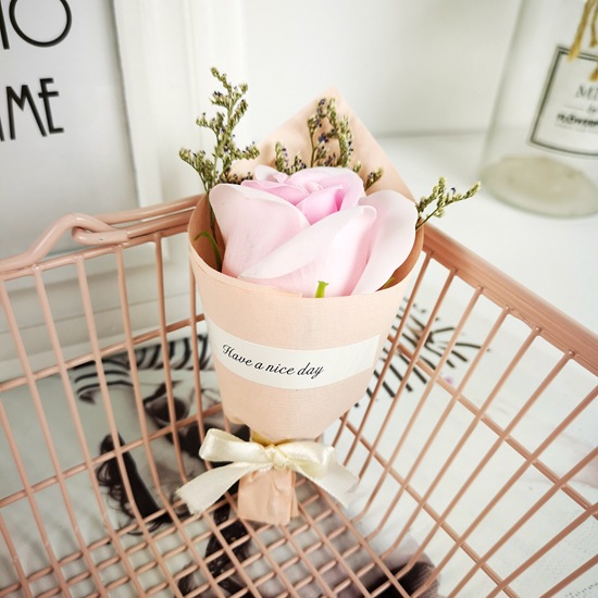 迷你香皂花单支礼盒套装玫瑰花创意饰品盒情人节礼物赠品定制批发