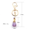 Organic golden crystal with amethyst, perfume, diffuser, keychain, pendant, suitable for import