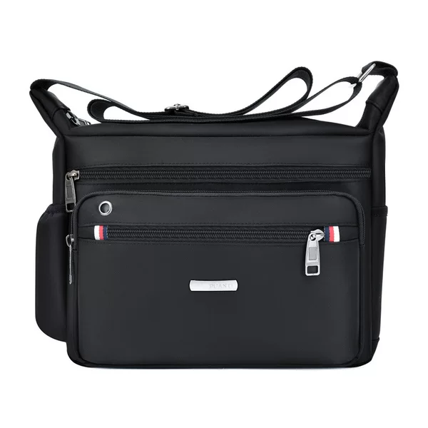 Middle-aged and Elderly Backpack Large Capacity Multi-layer Oxford Cloth Shoulder Crossbody Bag Nylon Cloth Bag Travel Casual Men's Bag