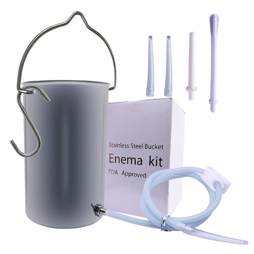 enema Amazon AliExpress new product bowel cleanser coffee enema bag 304 stainless steel enema bucket