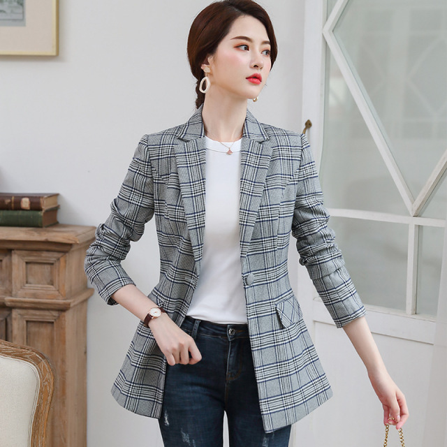 Professional Suit Female Autumn Thin Small Suit Jacket Summer Fashion Suit