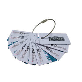 不同异形尺寸PVC卡可印不同条码流水号书包飞机行李吊牌不同挂绳
