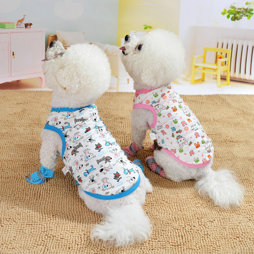 Summer dog vest pet clothing thin small dog clothes small dog Teddy puppy Bichon Frize summer style