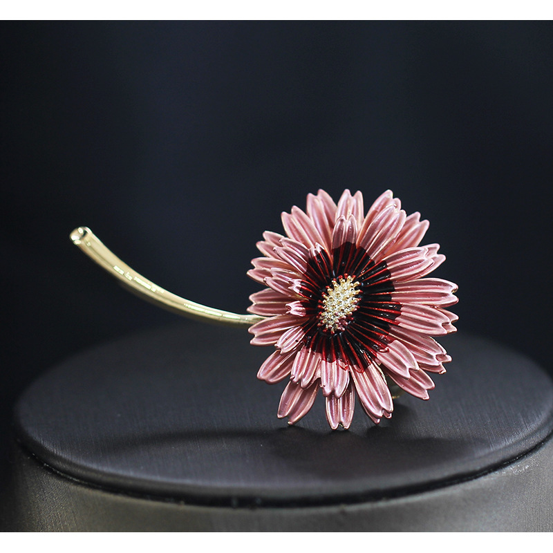 Lady Flower Alloy Enamel Women's Brooches display picture 2