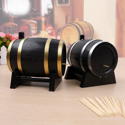 按压型牙签筒 自动酒桶家用牙签牙签盒子塑料牙签罐便携|ms