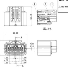 日本原厂汽车连接器7283-4038-30接插件7283-4083-30原装正品
