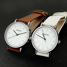 珂紫kezzi韩版简约手表女款防水皮革男士腕表时尚潮流学生表