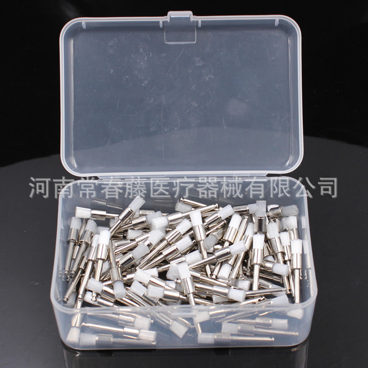 Dental polishing brush Tooth polishing brush white Flat head Polishing brush Dental Dental Materials direct deal