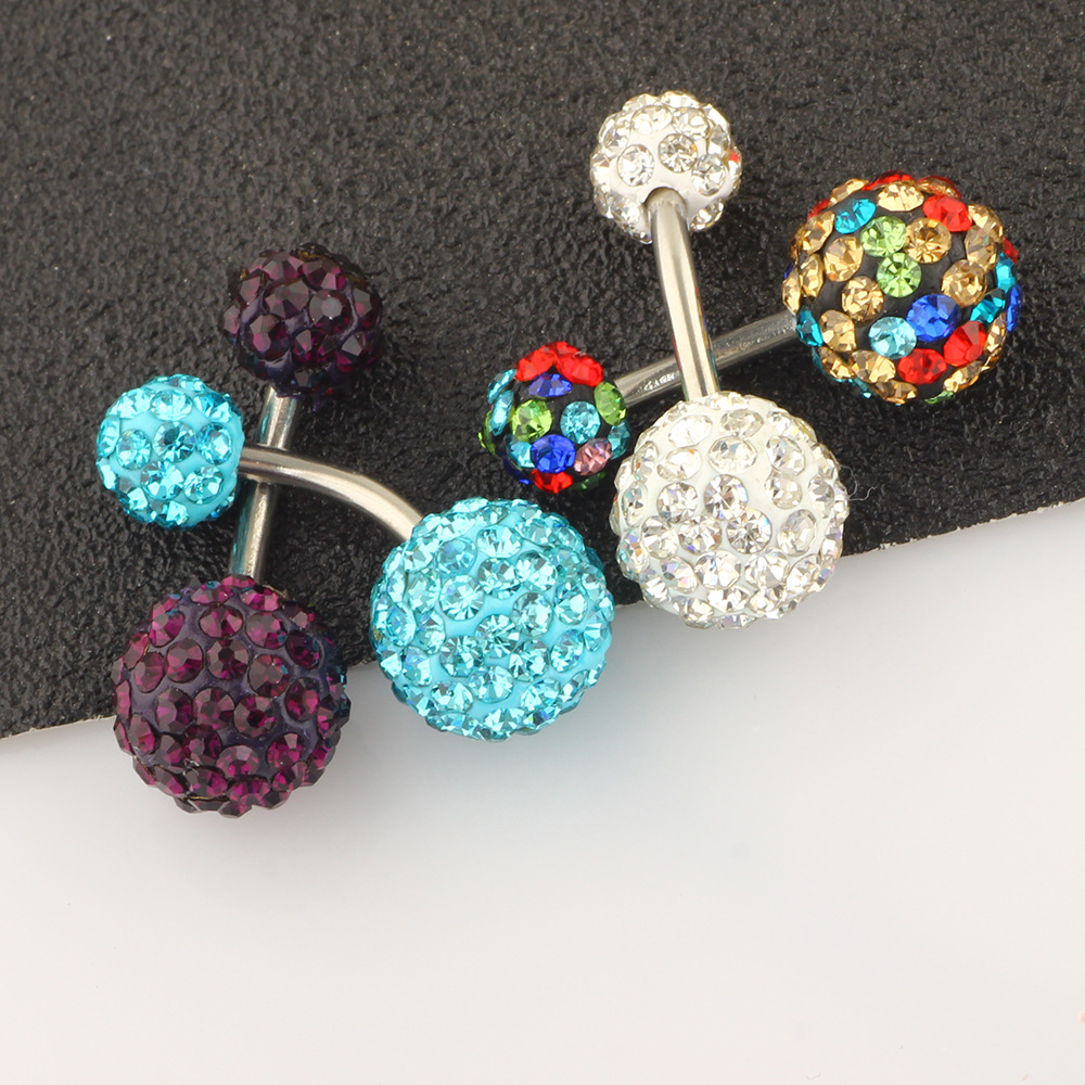 Amazon Hot Sale 4-8 Piece Stainless Steel Clay Belly Button Rings Set - Body Piercing Jewelry detail image 19
