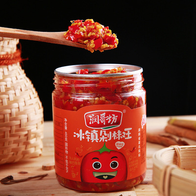 润哥坊湖南特产拌饭猛辣辣椒酱下饭菜蒜蓉辣椒酱中辣剁椒酱调味品