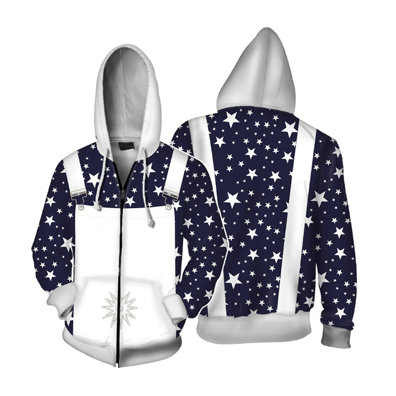 New Film and Television Character Jacket Zipper Pullover Hoodie Rocket Man-Alton·